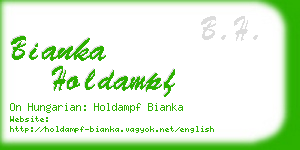 bianka holdampf business card